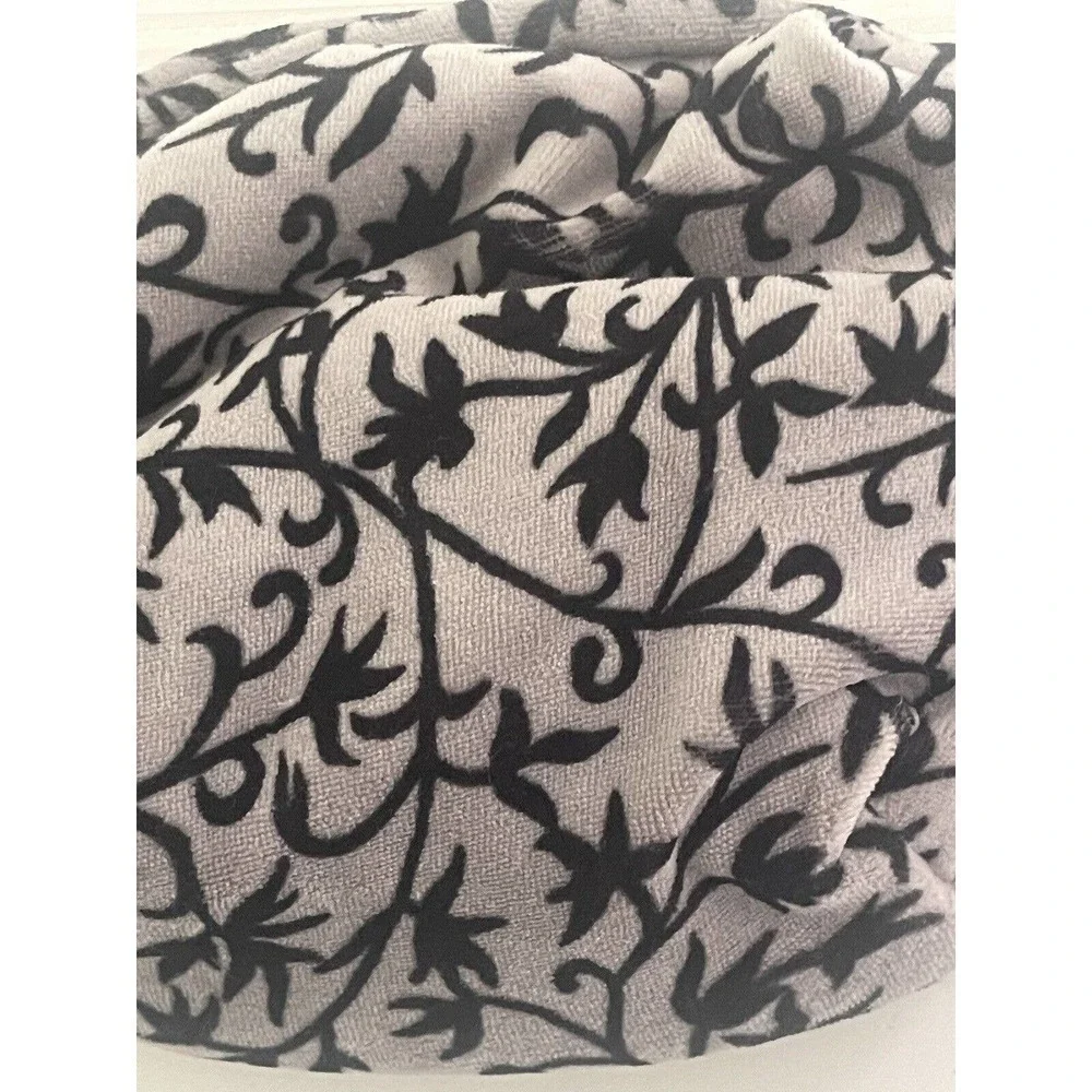 New Portolano Gray Black Make-Up Pouch Multi-Purpose Travel Bag